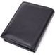 Вертикальний гаманець для стильних чоловіків із натуральної шкіри ST Leather 22464 Чорний