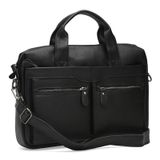 Мужская кожаная сумка Keizer K17122-black фото