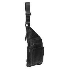 Мужской кожаный рюкзак Borsa Leather k1320-black