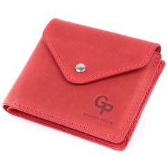 Жіночий гаманець із монетницею з матової натуральної шкіри GRANDE PELLE 16804 Червоний