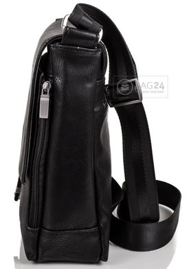 Стильная мужская сумка из кожзаменителя MIS MS34165, Черный