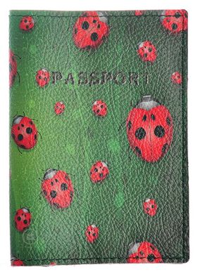 Шкіряна обкладинка для паспорта Leather Collection, Зелений