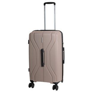 Валіза дорожня середня Vip Collection Phuket бежева 67 л поліпропілен (Phuket 25 Beige) vcPhuket.25.Beige