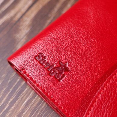 Женское небольшое кожаное портмоне Shvigel 16618 Красный