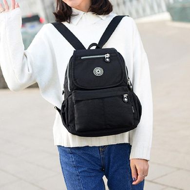 Текстильный женский рюкзак с клапаном Confident WT-3606A Черный