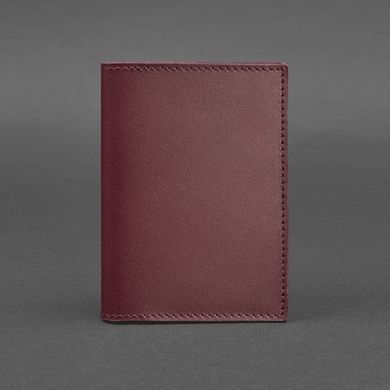 Женская кожаная обложка для паспорта 1.2 бордовая Краст Blanknote BN-OP-1-2-vin