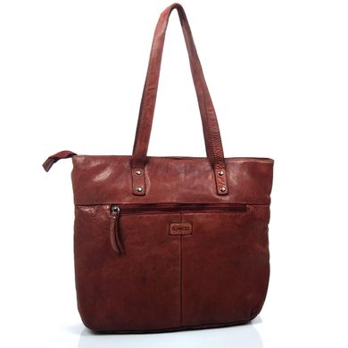 Женская коричневая сумка-шоппер Genicci MULDE005 коньячный