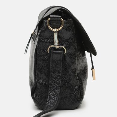 Женская кожаная сумка Borsa Leather K10306-black