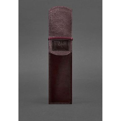 Натуральный кожаный чехол для ручек 1.0 бордовый Blanknote BN-CR-1-vin