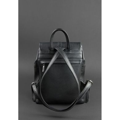 Натуральная кожаный рюкзак Олсен оникс - черный Blanknote BN-BAG-13-onyx