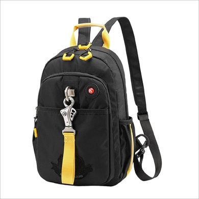 Стильний чоловічий тканинний рюкзак Confident AT08-340A Чорний