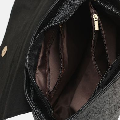 Женская кожаная сумка Borsa Leather K10306-black