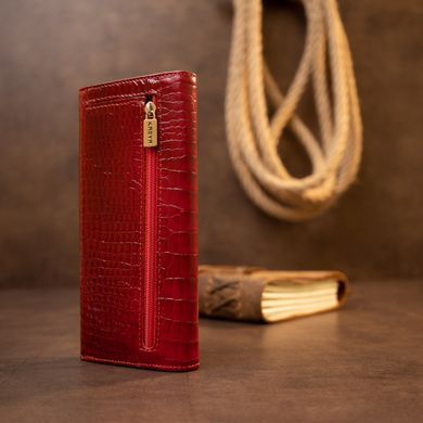 Кошелек женский кожаный Karya sale_17001 Бордовый