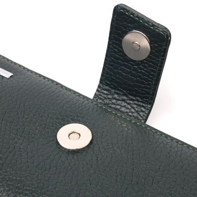 Неймовірний жіночий гаманець із натуральної шкіри KARYA 21027 Зелений