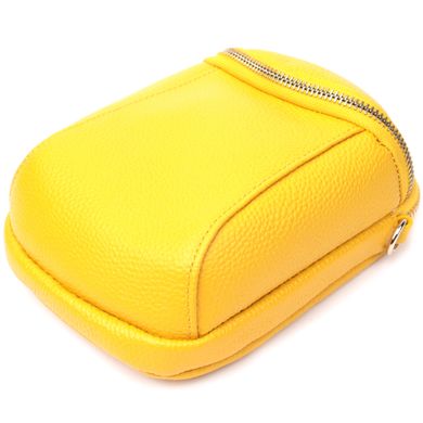 Оригинальная сумка для женщин из мягкой натуральной кожи Vintage 22342 Желтый