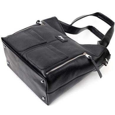 Містка жіноча сумка-шоппер з кишенями KARYA 20877 Чорний
