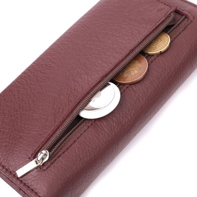 Жіночий гаманець горизонтального формату з натуральної шкіри ST Leather 22515 Бордовий