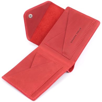 Жіночий гаманець з матової натуральної шкіри GRANDE PELLE 16804 Червоний