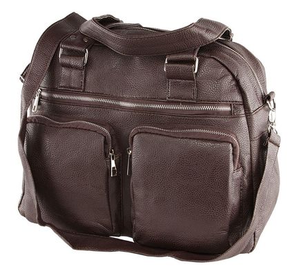 Компактная дорожная сумка коричневого цвета 15112, Коричневый
