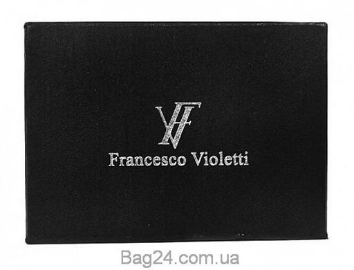 Модний шкіряний чоловічий гаманець Francesco Violetti, Чорний