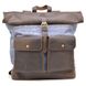 Городской рюкзак ткань канвас и кожа RKj-3462-4lx TARWA Коричневый