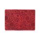 Красная дизайнерская кожаная обложка для паспорта, коллекция "Buta Art"