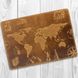 Руда дизайнерська обкладинка для паспорта з відділом для ID документів, колекція "7 wonders of the world"