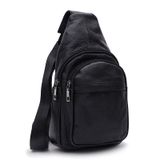 Чоловічий рюкзак шкіряний Keizer K1081bl-black фото