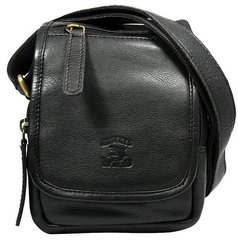 Кожаная мужская сумка, барсетка на плечо Always Wild 5047SNDM черная