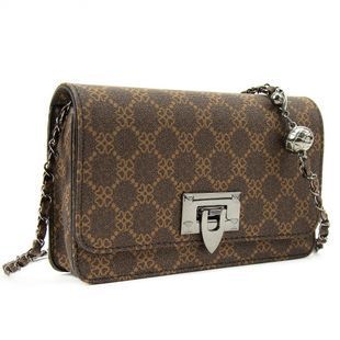 Кроссбоди на цепочке из эко-кожи Lilly P2-14502DB Коричневый