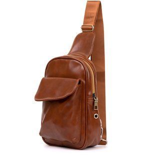 Сумка кросс боди кожзам Vintage sale_14959 Рыжая