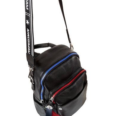 Сумка-рюкзак жіноча шкіряна VITO TORELLI (ВИТО Торелл) VT-037-black Чорний
