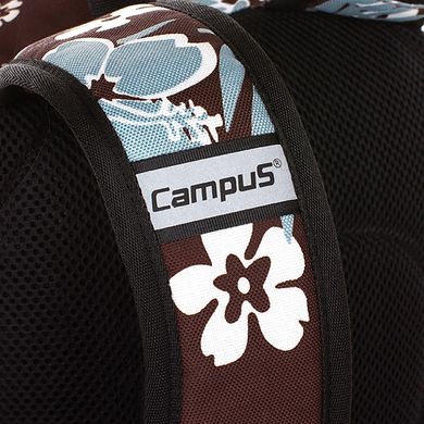 Небольшой городской рюкзак 15L Campus City Cruiser коричневый в цветы