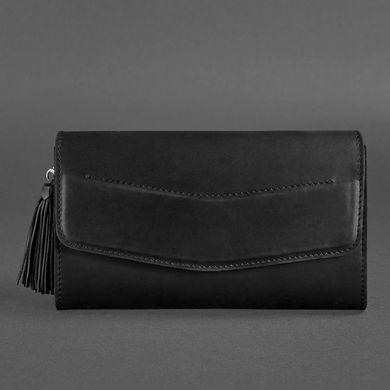 Натуральна шкіряна жіноча сумка Еліс чорна crazy horse Blanknote BN-BAG-7-g-kr