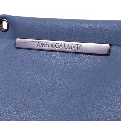Жіноча сумка-планшет з якісного шкірозамінника AMELIE GALANTI (АМЕЛИ Галант) A991212-blue Блакитний