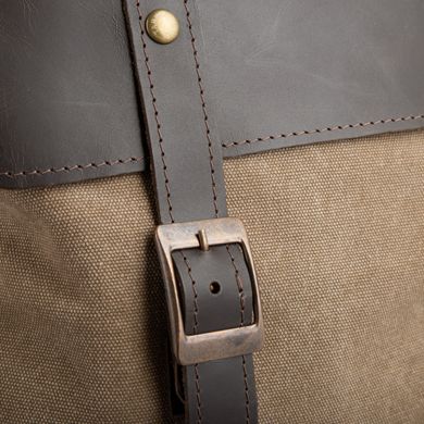 Рюкзак для ноутбука микс парусина+кожа RCs-9001-4lx бренда TARWA Коричневый