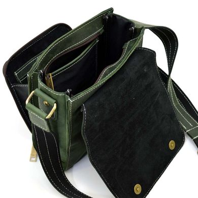 Шкіряна сумка через плече чоловіча RE-3027-3md від TARWA Зелений