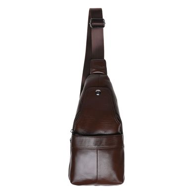 Чоловіча шкіряна сумка-рюкзак Keizer K1685-brown