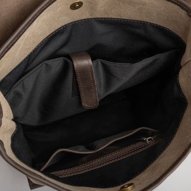 Рюкзак для ноутбука мікс парусина + шкіра RCs-9001-4lx бренду TARWA Коричневий