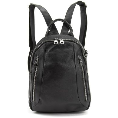 Женский кожаный повседневный рюкзак Olivia Leather A25F-FL-857A Черный