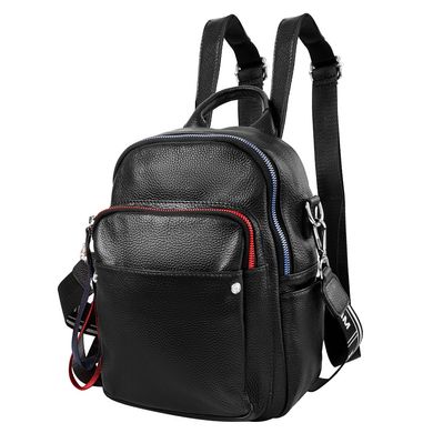 Сумка-рюкзак жіноча шкіряна VITO TORELLI (ВИТО Торелл) VT-037-black Чорний