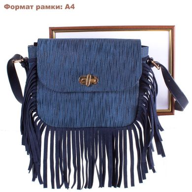 Жіноча дизайнерська шкіряна сумка GALA GURIANOFF (ГАЛА ГУР'ЯНОВ) GG1403-5 Синій