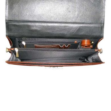 Деловой коричневый портфель кожаный SB1995, Рыжий