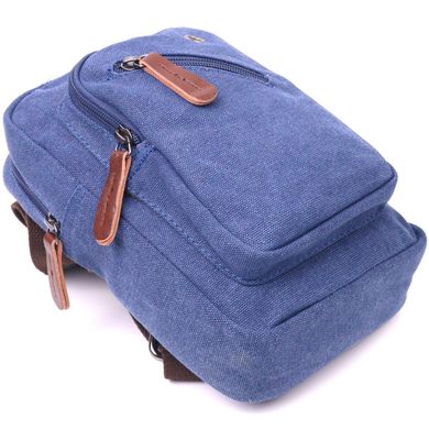 Компактная сумка через плечо из плотного текстиля 21232 Vintage Синяя
