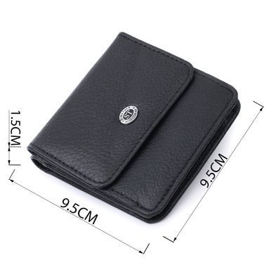 Жіночий шкіряний гаманець для карток купюр та монет ST Leather 22690 Чорний