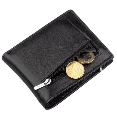 Мужское портмоне с зажимом и монетницей ST Leather 18853 Черный
