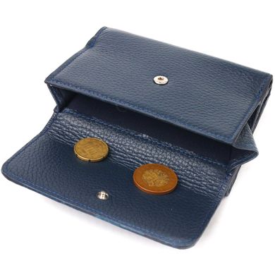 Практичний гаманець для жінок із натуральної шкіри флотар CANPELLINI 21593 Синій