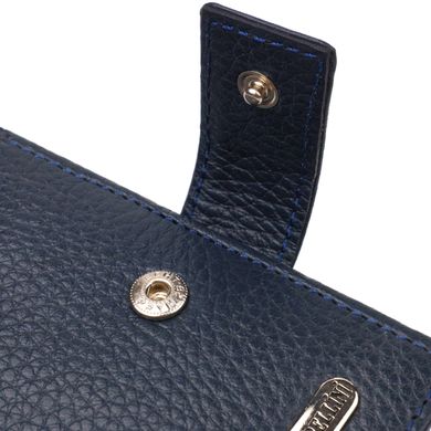 Привабливий горизонтальний гаманець для чоловіків із натуральної шкіри флотар CANPELLINI 21894 Синій