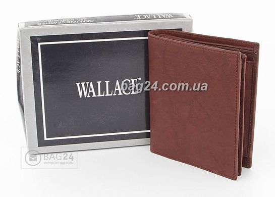 Современный кожаный бумажник WALLACE, Коричневый