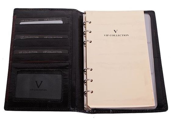Блокнот-органайзер кожаный Vip Collection 84 Prestige Черный 84.А.PR